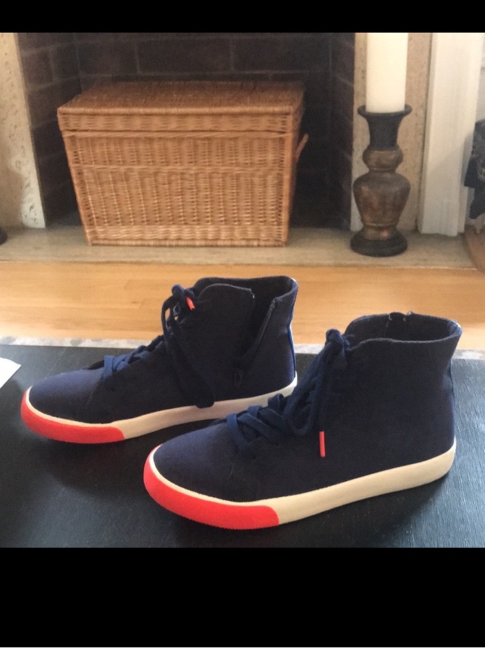 Boden Canvas High Top Sneakers